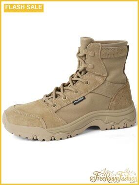 Women's Lightweight Tactical Combat Boots Military Work Boots 6 Inch Suede Nylon